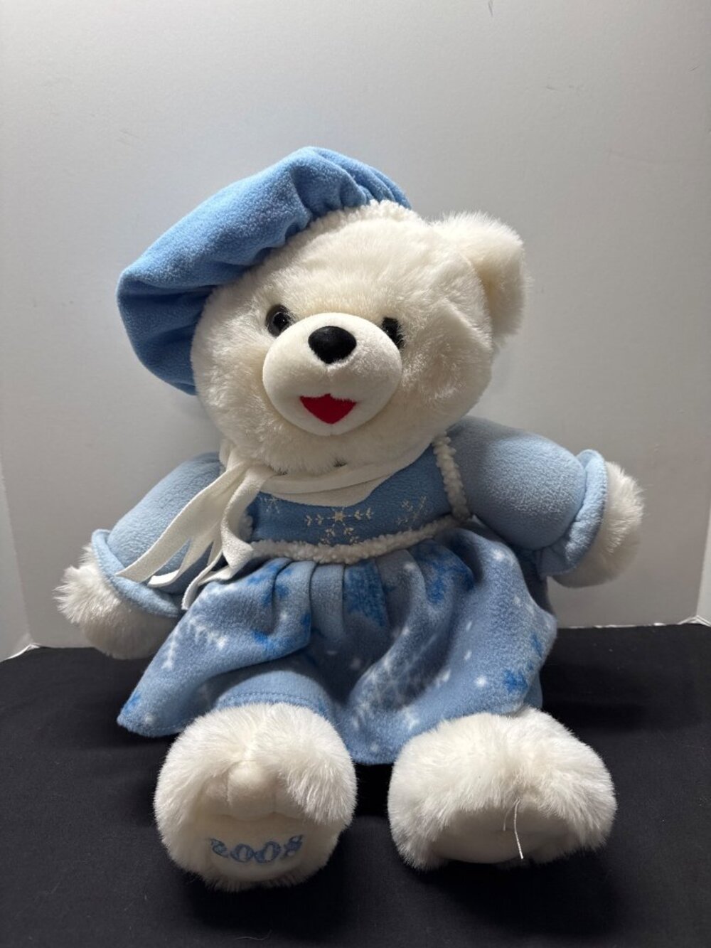 DanDee Collectors Choice Snowflake Teddy Bear 2008 Plush Blue Winter Outfit 14 I